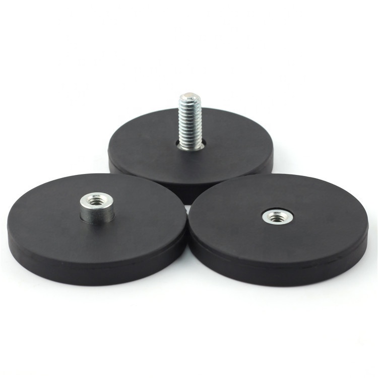 Rubber Coated Neodymium Pot Magnets